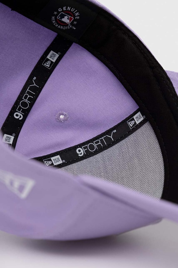 Pamučna kapa sa šiltom New Era LEAGUE ESSENTIAL 9FORTY® ljubičasta 60298724.DILWHI