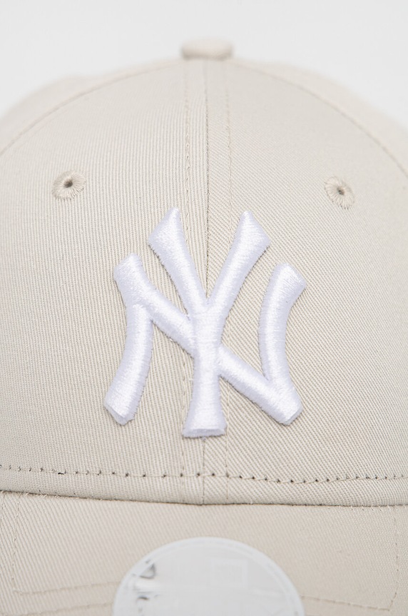Βαμβακερό καπέλο του μπέιζμπολ New Era LEAGUE ESSENTIAL 9TWENTY® 60292635.STNWHI μπεζ SS23