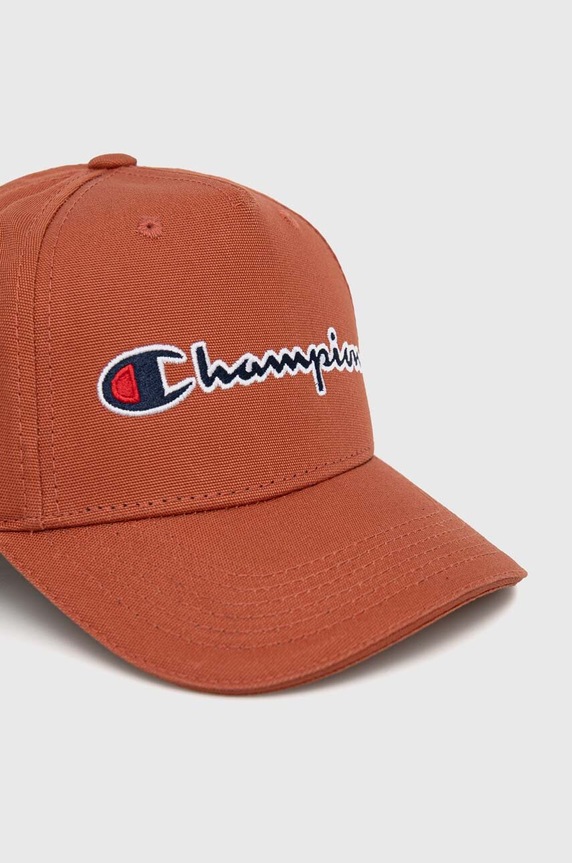 Champion czapka z daszkiem bawełniana 800712 brązowy SS23