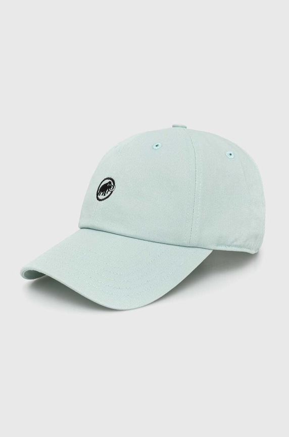 Mammut czapka z daszkiem bawełna turkusowy 1191.00051