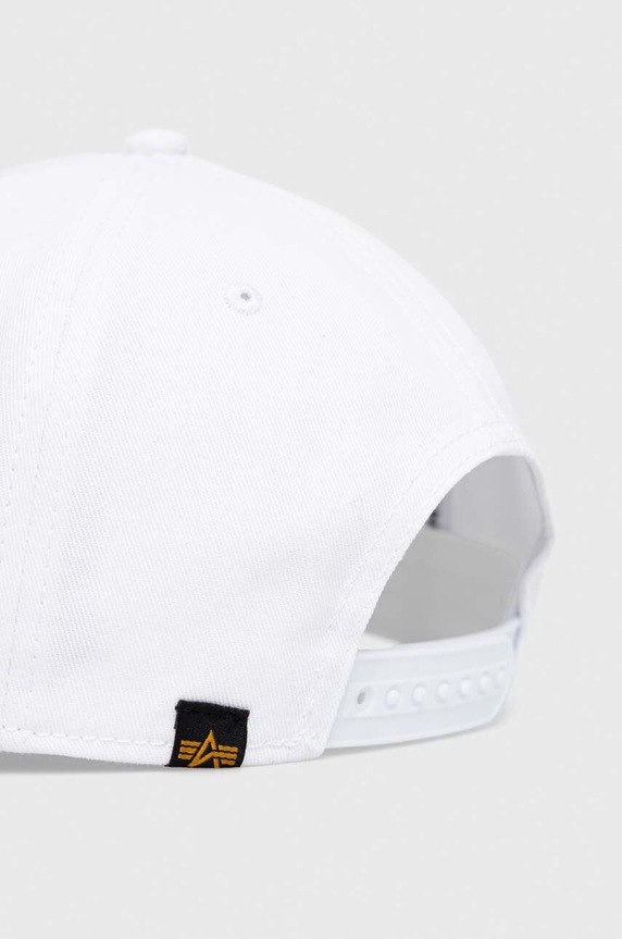 Akcesoria Alpha Industries czapka bawełniana 126912.09 biały