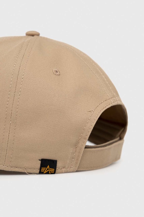 Alpha Industries czapka bawełniana 168903.14 beżowy SS23