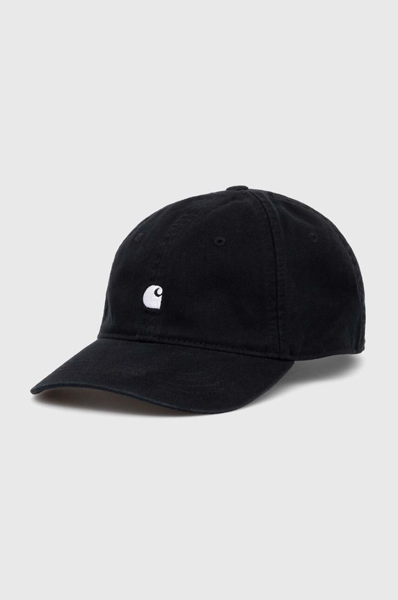 Carhartt WIP czapka z daszkiem bawełniana Madison Logo Cap bawełna czarny I023750