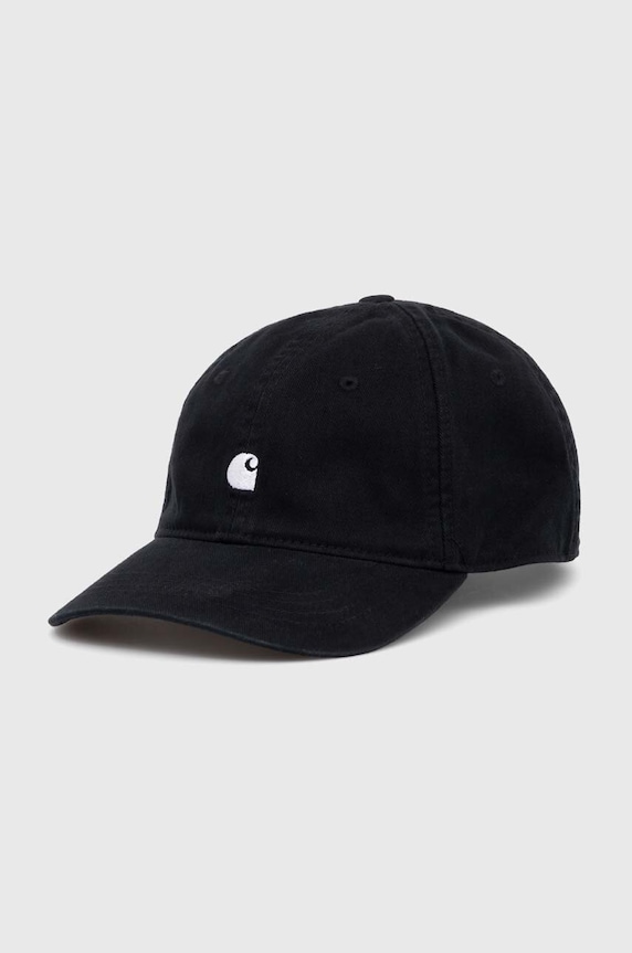 Carhartt WIP czapka z daszkiem bawełniana Madison Logo Cap bawełna czarny I023750