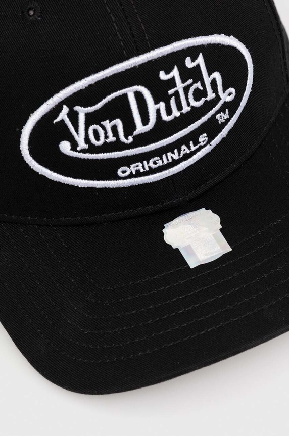 Von Dutch czapka z daszkiem bawełniana 7030104 czarny SS23