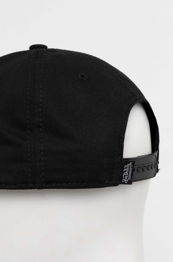 Akcesoria Von Dutch czapka z daszkiem bawełniana 7030104 czarny