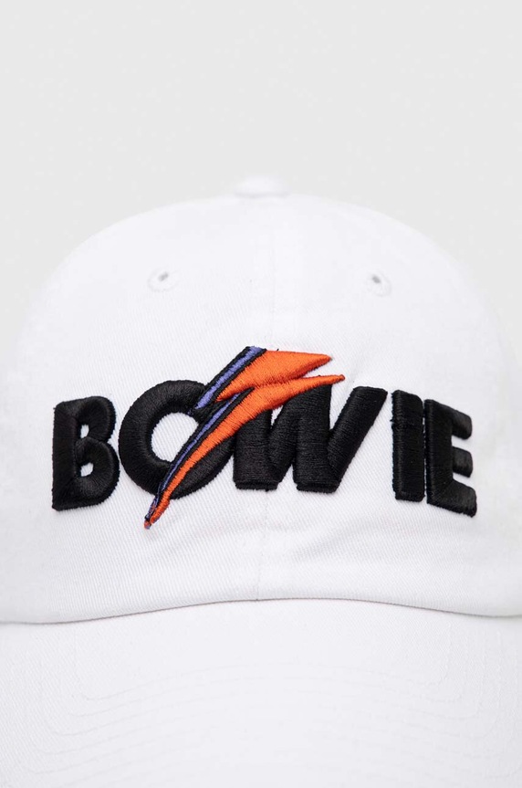 American Needle czapka z daszkiem bawełniana David Bowie SMU674A.BOWIWHITE biały SS23