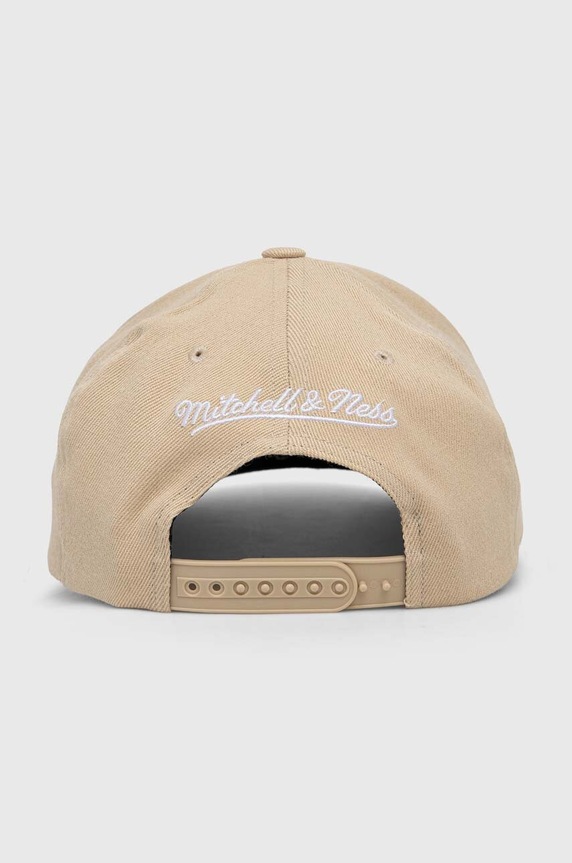 Akcesoria Mitchell&Ness czapka z daszkiem z domieszką wełny HHSSINTL103.MNNYYPPP beżowy
