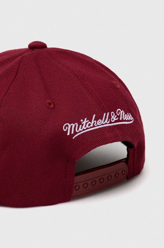 Dodatki Kapa iz mešanice volne Mitchell&Ness Miami Heat HHSS3257.MHEYYPPPMAR bordo