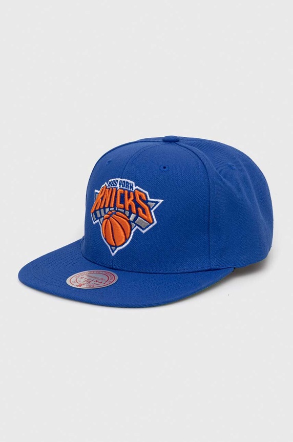 Mitchell&Ness czapka z daszkiem New York Knicks aplikacja niebieski HHSS5341.NYKYYPPPBLU