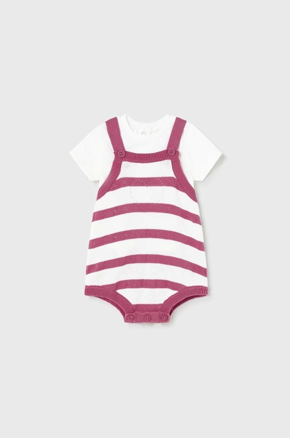 Σετ Mayoral Newborn με ελαστάν μωβ 1608.2K.NEWBORN