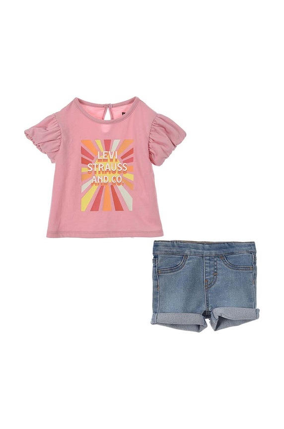 Levi's baba szett szövet rózsaszín 1EH074