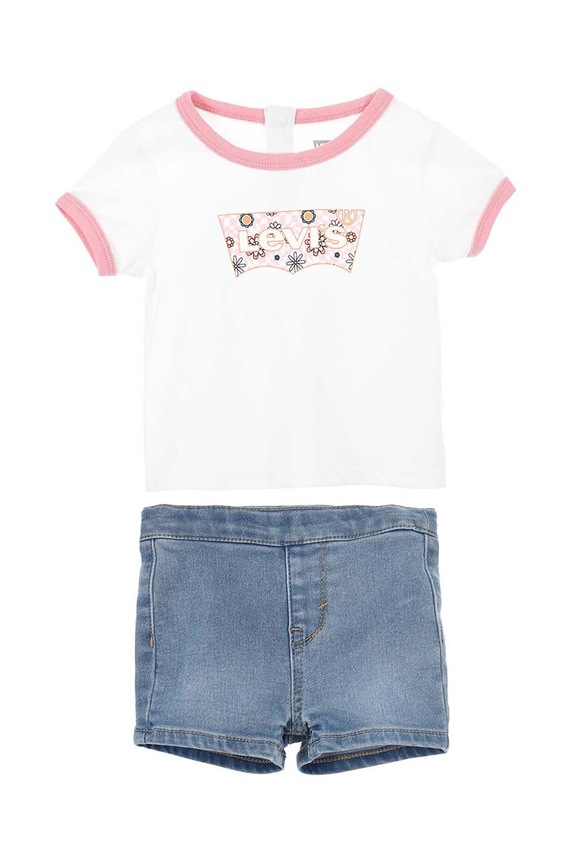 Levi's baba szett nyomtatásos fehér 1EH296
