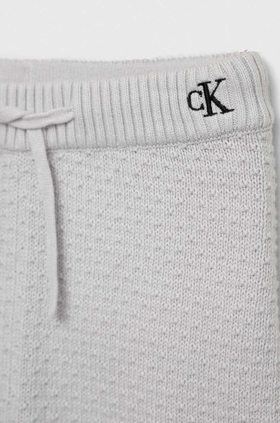 Chłopiec Calvin Klein Jeans komplet bawełniany niemowlęcy IN0IN00102.PPYX szary