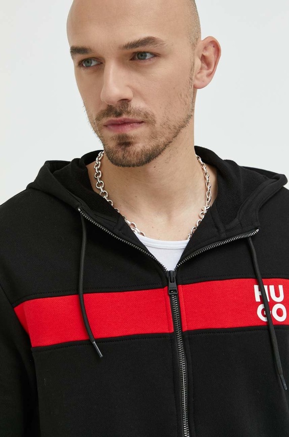 HUGO dres bawełniany TracksuDapieDoaky_IN 50485042 czarny