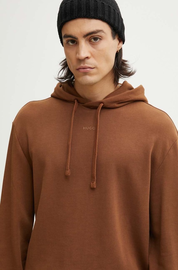 HUGO komplet dresowy męski bawełniany DapoDayote 50492581 brązowy