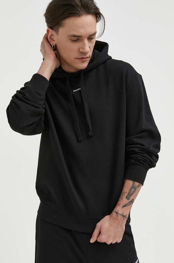 Odzież HUGO komplet dresowy męski bawełniany DapoDayote 50492581 czarny
