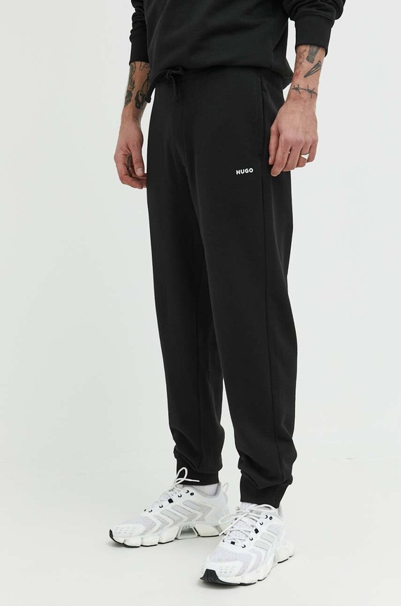 HUGO komplet dresowy męski bawełniany DapoDayote czarny 50492581