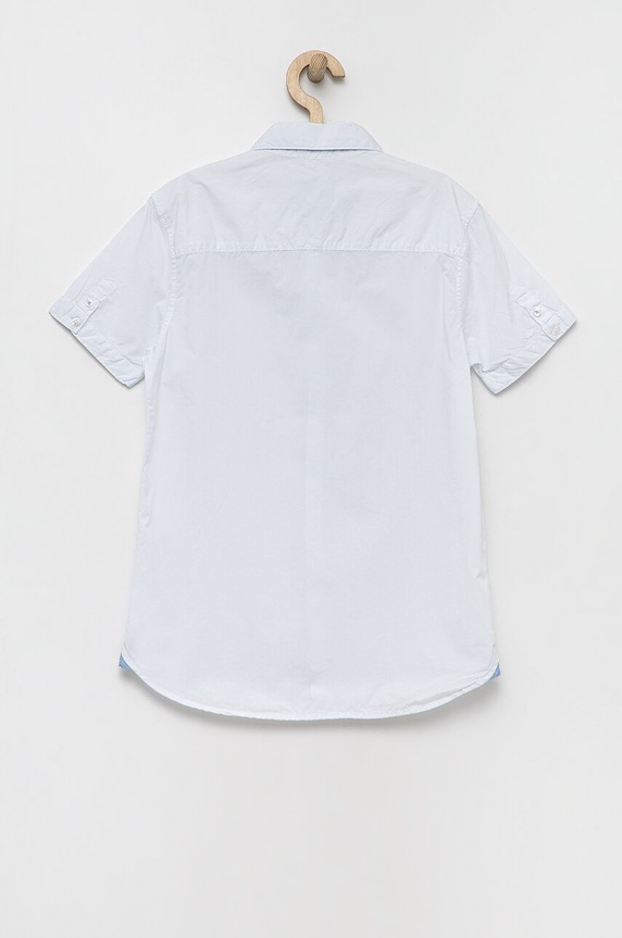 Dětská bavlněná košile Pepe Jeans Misterton PB302320 bílá SS23