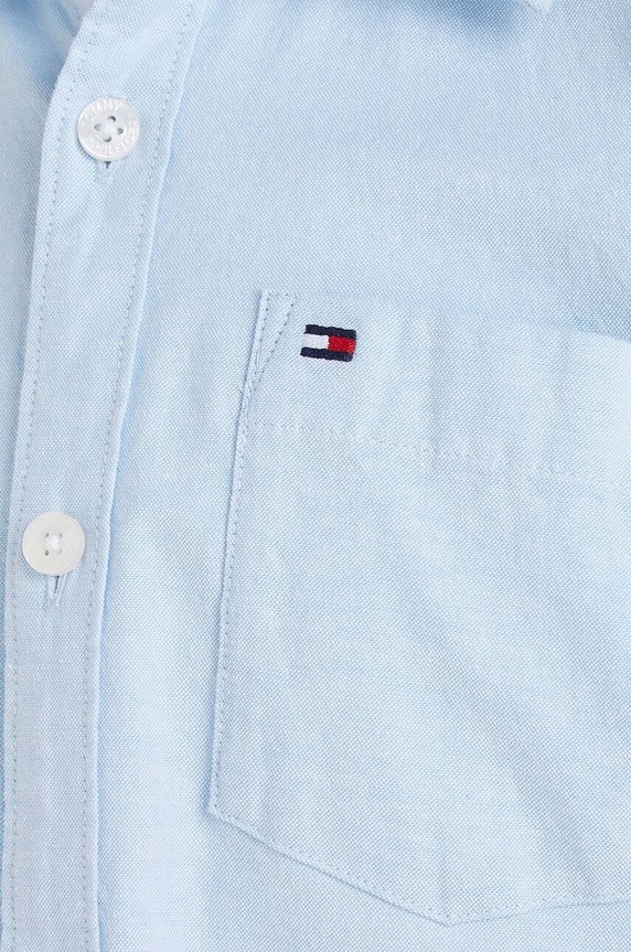 Dětská košile Tommy Hilfiger modrá KB0KB08358.PPYX