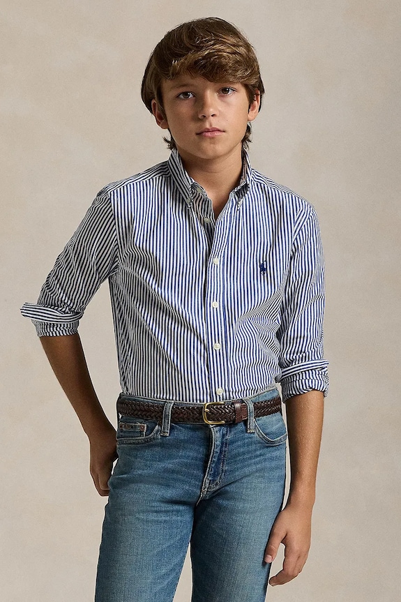 Detská bavlnená košeľa Polo Ralph Lauren 323862260002