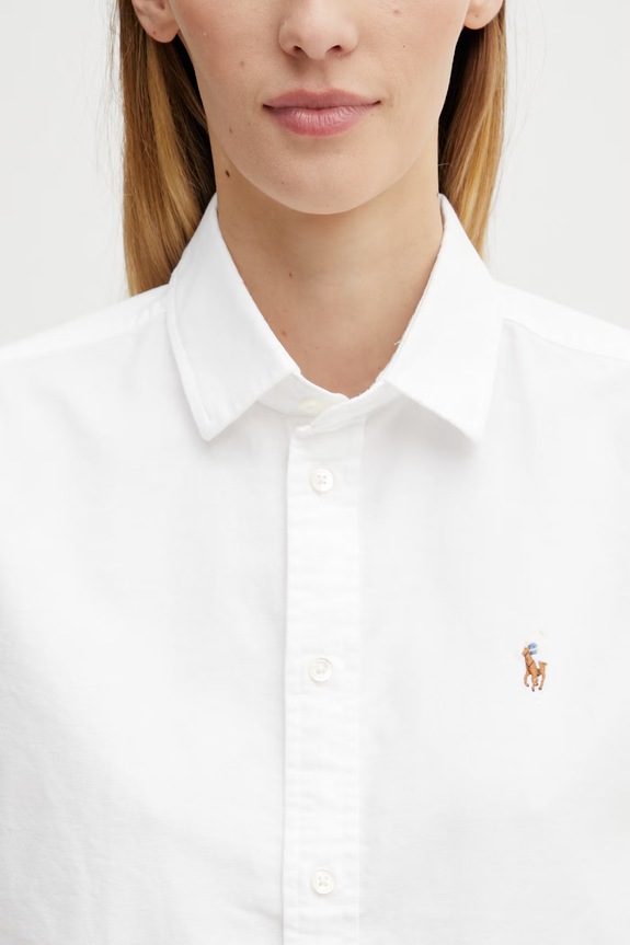 Бавовняна сорочка Polo Ralph Lauren білий 211891377