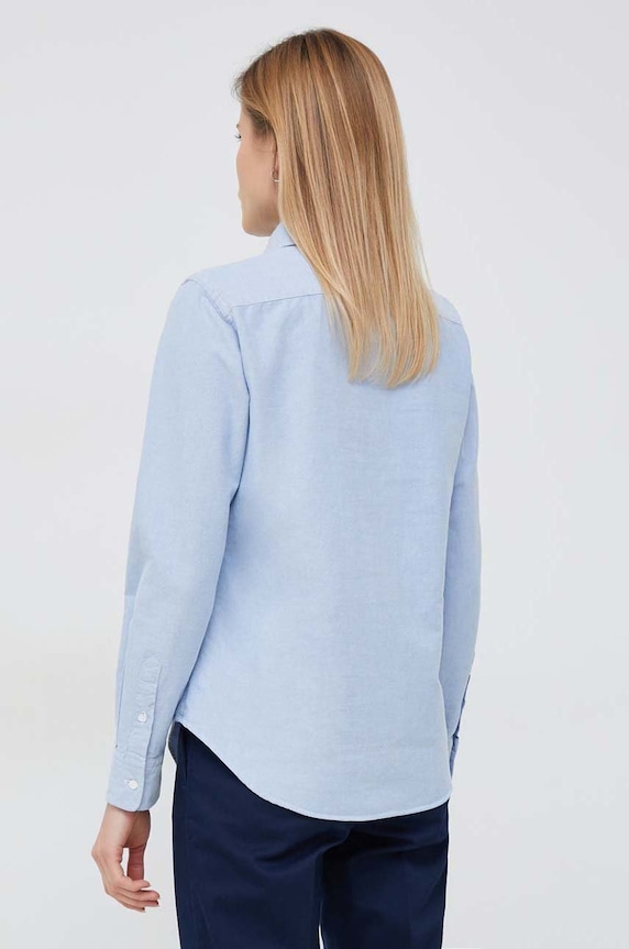 Βαμβακερό πουκάμισο Polo Ralph Lauren μπλε 211891377