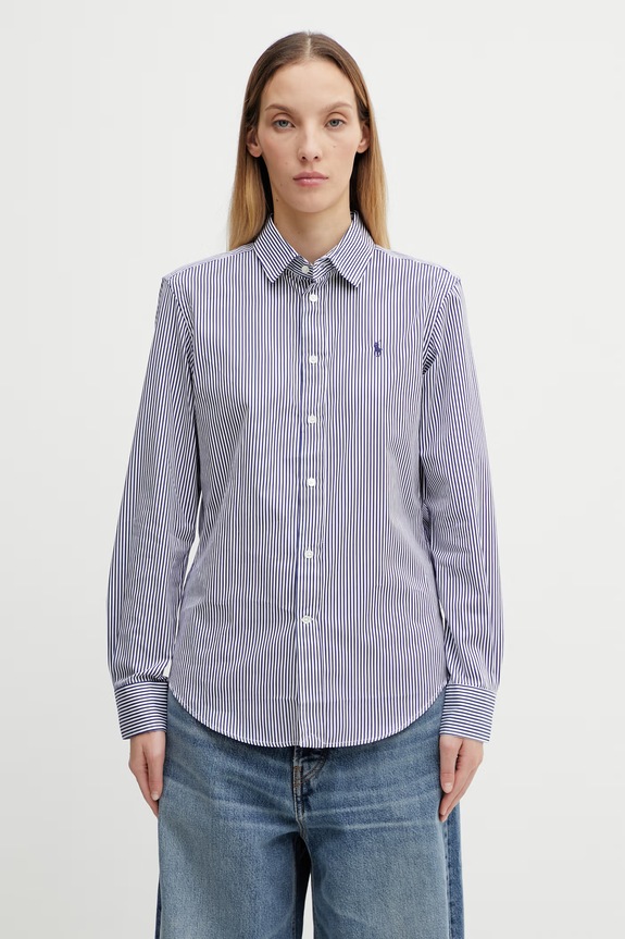 Πουκάμισο Polo Ralph Lauren κανονικό μπλε 211891379
