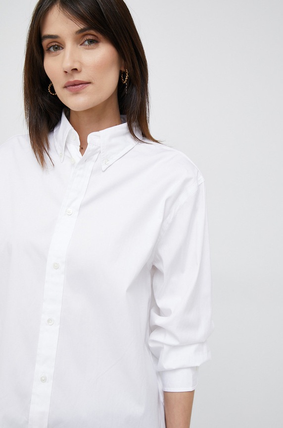 Polo Ralph Lauren koszula bawełniana bawełna biały 211891422
