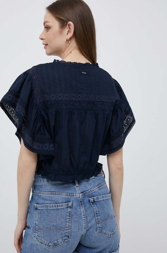 Abbigliamento Pepe Jeans camicia in cotone PL304490.594 blu navy