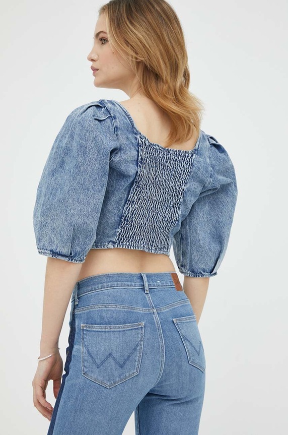 Odzież Levi's bluzka jeansowa A4600.0000 niebieski