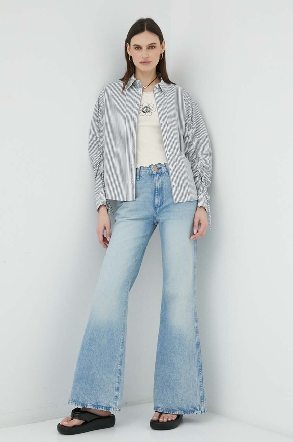 Βαμβακερό πουκάμισο Levi's A4806.0001 γκρί SS23