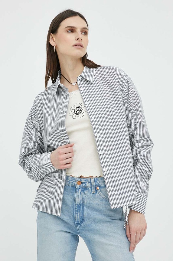 Βαμβακερό πουκάμισο Levi's γκρί A4806.0001