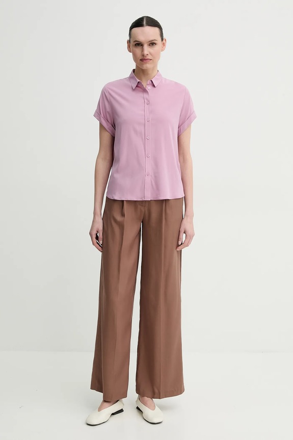 Samsoe Samsoe camicia MAJAN F19123672 violetto AW25