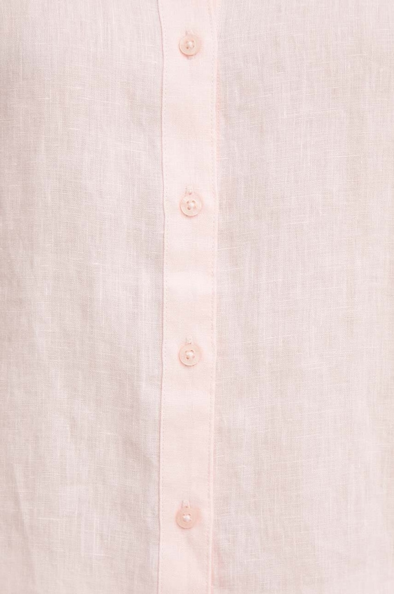 Lauren Ralph Lauren koszula lniana 200699152 różowy