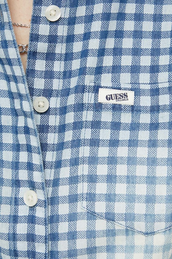 Guess Originals koszula W3GH00WFFH0 niebieski