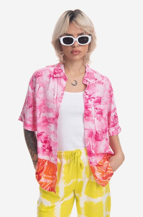 Vans shirt Collina Strada viscoze pink VN00039R22W