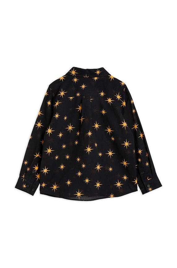 Παιδικό βαμβακερό πουκάμισο Mini Rodini 2312010199 μαύρο SS23