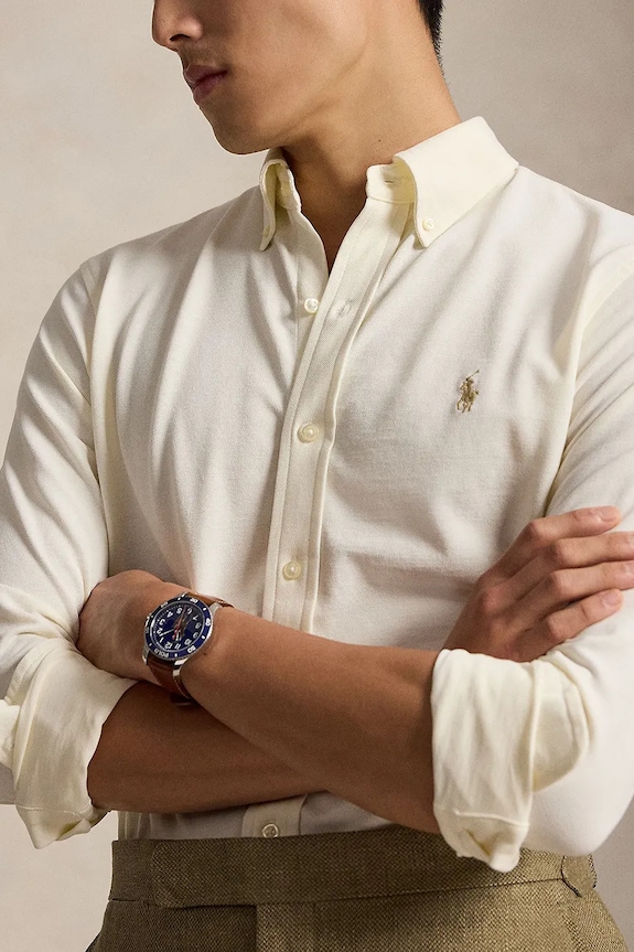 Polo Ralph Lauren koszula męska bawełniana beżowy 710654408