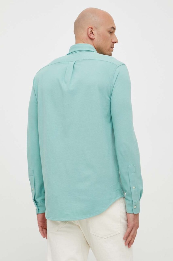 Polo Ralph Lauren koszula męska bawełniana zielony 710654408