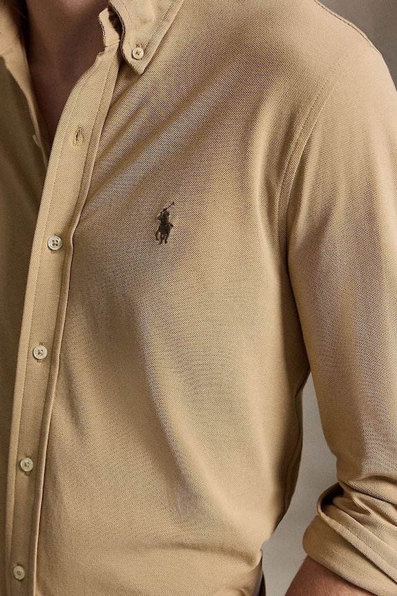 Polo Ralph Lauren koszula męska bawełniana beżowy 710654408