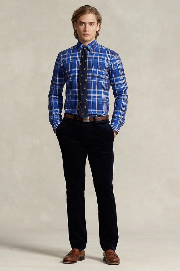 Oblečenie Bavlnená košeľa Polo Ralph Lauren 710897267 modrá