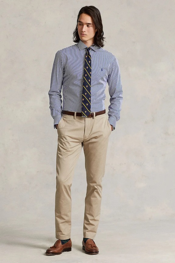 Odzież Polo Ralph Lauren koszula bawełniana 712827064 biały