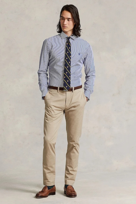 Odzież Polo Ralph Lauren koszula bawełniana 712827064 biały