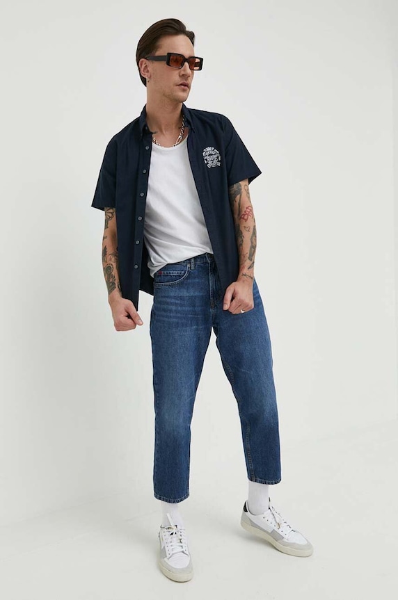 Abercrombie & Fitch ing KI125.3012.200 sötétkék SS23