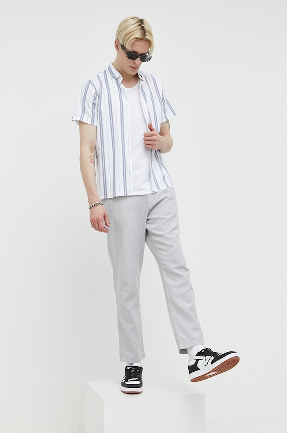 Îmbrăcăminte Abercrombie & Fitch camasa KI125.3050.104 alb