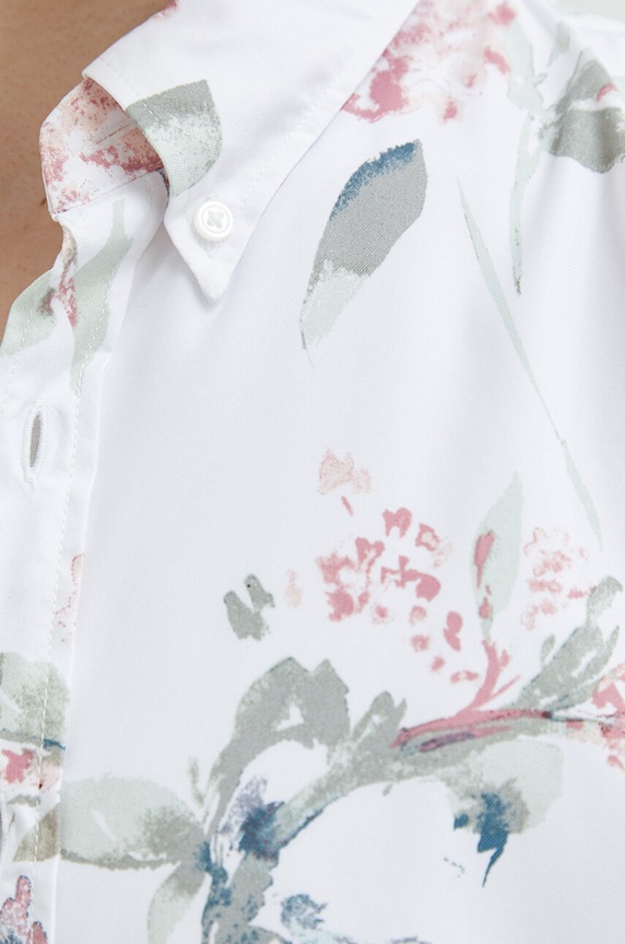 Риза Abercrombie & Fitch KI125.3050.106 бял SS23