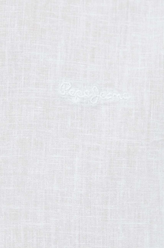 Pepe Jeans koszula lniana PM307794.504 niebieski