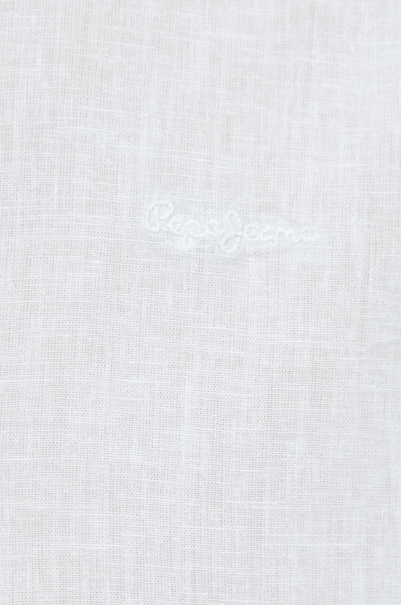 Pepe Jeans koszula lniana PM307794.504 niebieski