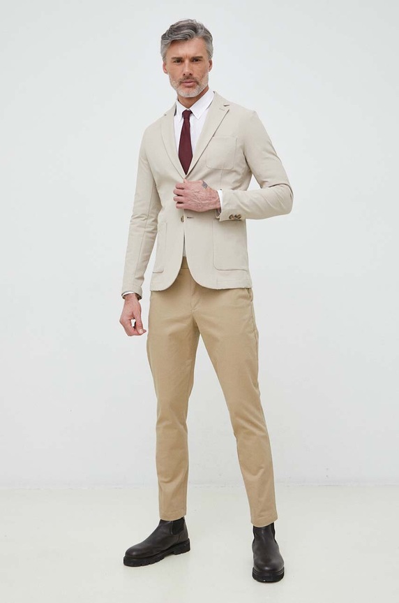 Lacoste koszula lniana CH5692 biały SS25